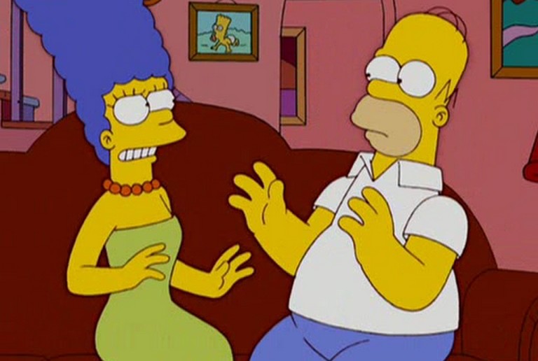 Die Simpsons ficken leidenschaftlich.