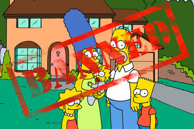 The simpsons banned
