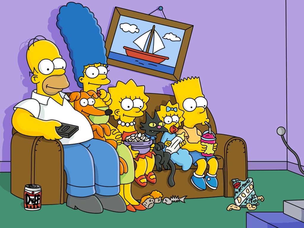 Simpsons sofa