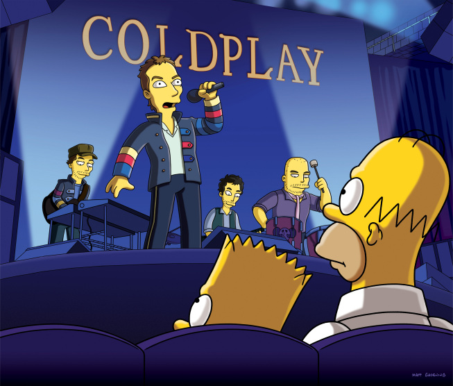 Simpsons milliondollarmaybe coldplay r2f