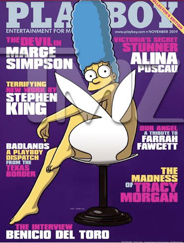 Marge simpson: the first ever cartoon character to strip for playboy