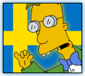 Simpsons Head To Sweden